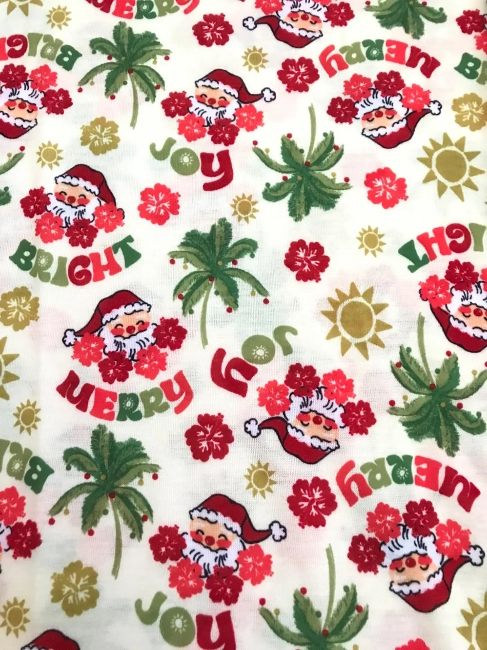 JAMMIES FOR YOUR FAMILIES Santa on Holiday Nightgown Girl’s Size XL 14/16 NWT